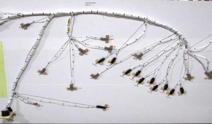 custom forklift wire harness manufactured in Wisconsin