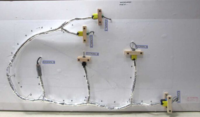 electrical wire harness for forklift used in railway industry